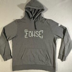 The North Face Gray Fleece Pullover Hoodie Men's Regular Fit Size XL FoHSE Logo
